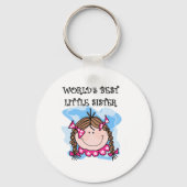 Brunettte Best Little Sister Schlüsselanhänger (Vorderseite)