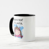 Brunettte beste kleine Schwester Tasse (Vorderseite Links)