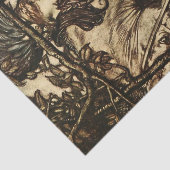 "Brunhilde Led Your Horse" von Arthur Rackham Seidenpapier (Ausschnitt)