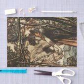 "Brunhilde Led Your Horse" von Arthur Rackham Seidenpapier (Handwerk)