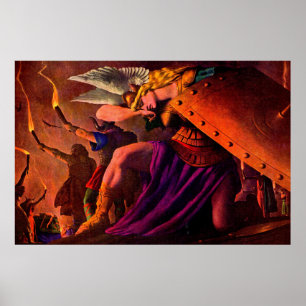 Brunhilde Weeps at Sigfried’s Funeral Pyre Poster