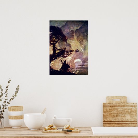 Brunhildes Feuer Poster (Küche)