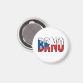 Brünn Tschechische Republik Magnet (Vorderseite/Rückseite)