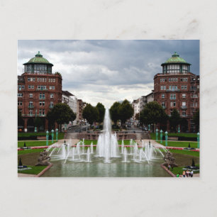 Brunnen am Friedrichsplatz, Mannheim, Deutschland Postkarte