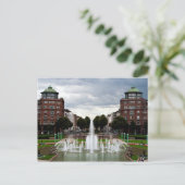 Brunnen am Friedrichsplatz, Mannheim, Deutschland Postkarte (Stehend Vorderseite)