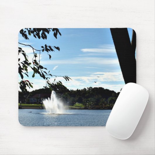 Brunnen am Mousepad-See Mousepad (Mit Mouse)