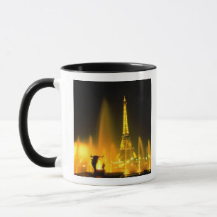 Brunnen am weltberühmten Eiffelturm Paris Tasse