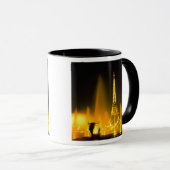 Brunnen am weltberühmten Eiffelturm Paris Tasse (VorderseiteRechts)