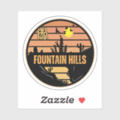 Brunnen, Arizona Aufkleber (Blatt)