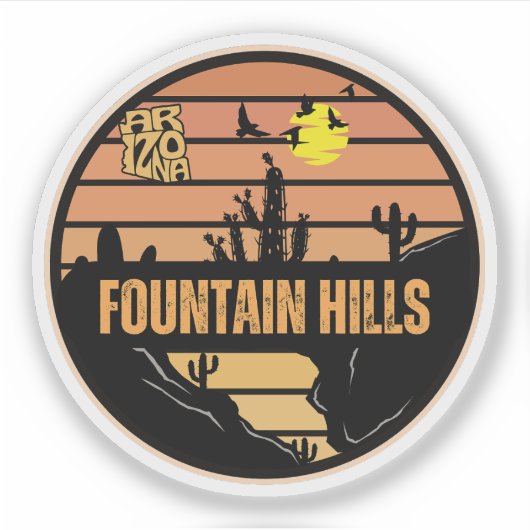 Brunnen, Arizona Aufkleber (Vorderseite)