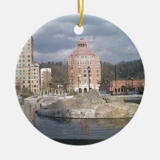 Brunnen Ashevilles nc Keramikornament