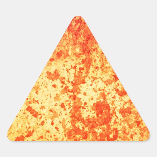 Brunnen aus heißem Lavaausbruch aus dem Krater Dreieckiger Aufkleber (Vorderseite)