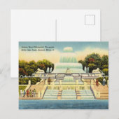 Brunnen, Belle Isle Park Postkarte (Vorne/Hinten)