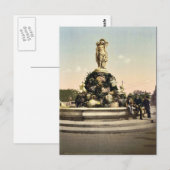 Brunnen der drei Graces, Montpelier, Frankreich / Postkarte (Vorne/Hinten)