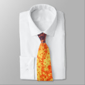 Brunnen der heißen Lava bricht aus Kratervulkan Krawatte (Gebunden)