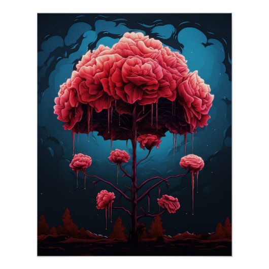 Brunnen der Liebe Rose Poster (Vorderseite)