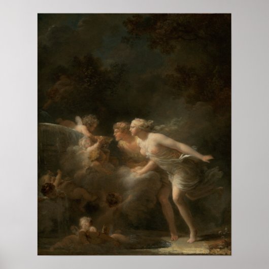 Brunnen der Liebe von Jean-Honore Fragonard Poster (Vorne)