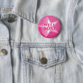 Brunnen erfolgtes Knopf-Abzeichen im Rosa Button (Beispiel)