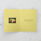 Brunnen Gelbe Mottenorchideen - Phalaenopsis Karte (Innenseite)