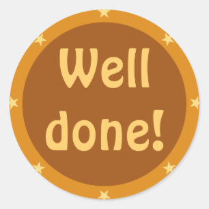 Brunnen getan - Lehrer-Aufkleber-Reihe Runder Aufkleber