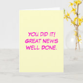 Brunnen getane Karte (Gelbe Blume)