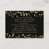 Brunnen Gold Foil Confetti Begleitkarte (Rückseite)
