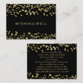 Brunnen Gold Foil Confetti Begleitkarte (Vorne/Hinten)