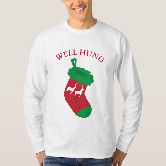 Brunnen hing WeihnachtsStrumpf T-Shirt (Vorderseite)