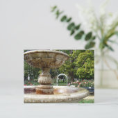 Brunnen im Park Postkarte (Stehend Vorderseite)