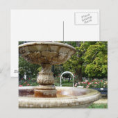 Brunnen im Park Postkarte (Vorne/Hinten)