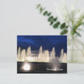 Brunnen in Barcelona, Spanien Postkarte (Stehend Vorderseite)