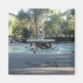 Brunnen in der Villa Borghese Garten, Rom Magnet (Vorne)