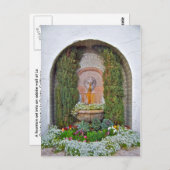 Brunnen in La Quinta Postkarte (Vorne/Hinten)