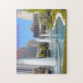 Brunnen in Las Vegas Nevada.Weihnachtsgrüße Puzzle (Vertikal)