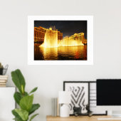 Brunnen in Las Vegas Poster (Heimbüro)