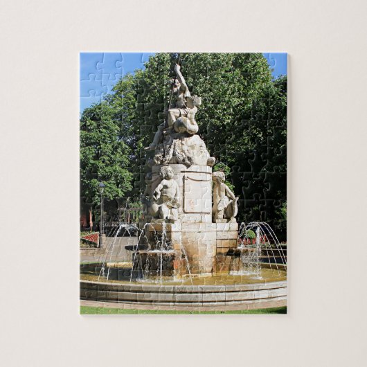 Brunnen in Leon, El Camino Puzzle (Vertikal)