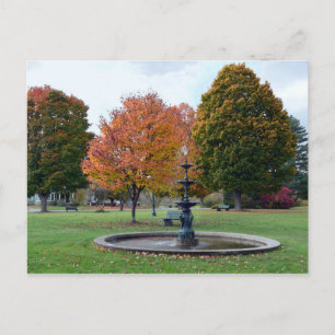 Brunnen in Lyndonville, Vermont, Bandstand Park Postkarte