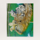 Brunnen in Madrid. Puzzle (Vertikal)