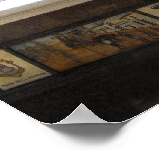 Brunnen in Marbella Spanien Poster (Ecke)