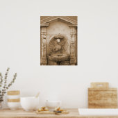 Brunnen in Rom Poster (Küche)