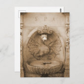 Brunnen in Rom Postkarte (Vorne/Hinten)