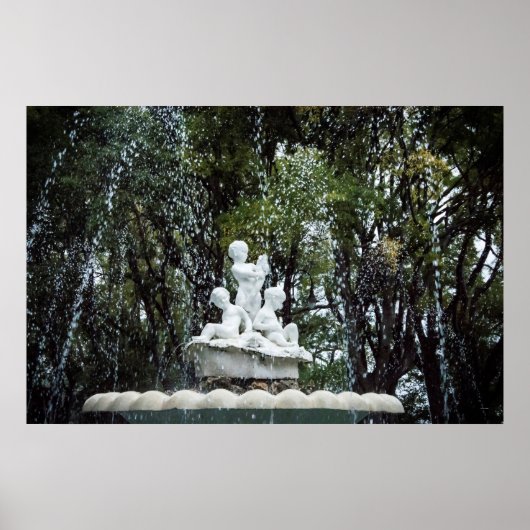 Brunnen in Varna, Bulgarien Poster (Vorne)