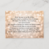 Brunnen Kupfer-Glitzer-Leuchten Begleitkarte (Rückseite)