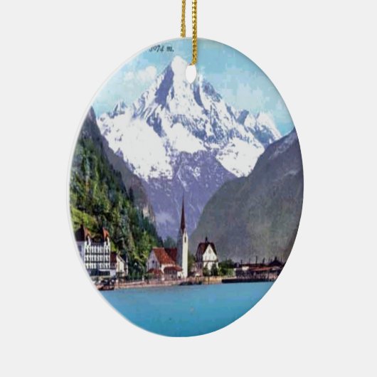 Brunnen, Luzerner See Keramikornament (Rechts)