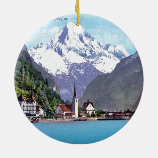 Brunnen, Luzerner See Keramikornament (Hinten)