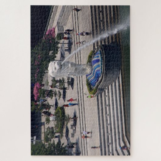 Brunnen Merlion, Singapur 2 Puzzle (Vertikal)