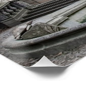 Brunnen mit Neptun-Statue in Prag Poster (Ecke)