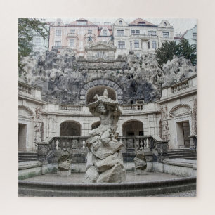 Brunnen mit Neptun-Statue in Prag Puzzle