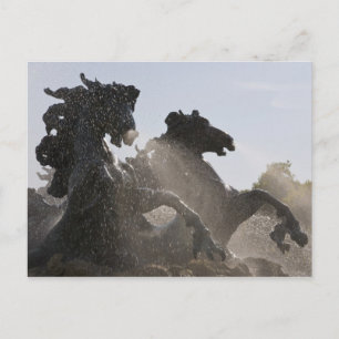 Brunnen, Monument des Girondins, Bordeaux Postkarte