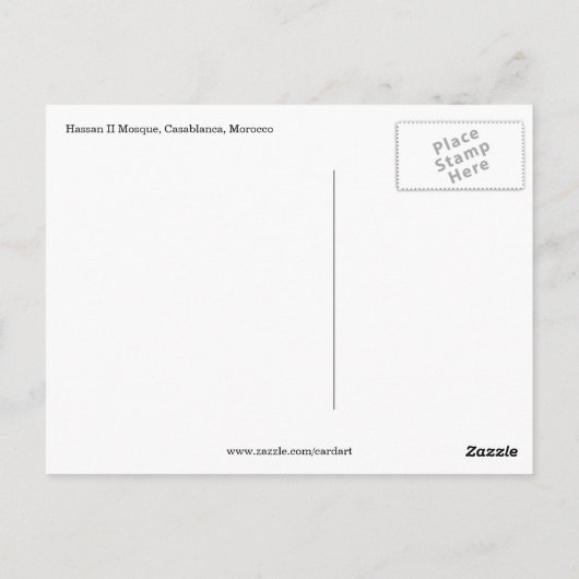 Brunnen-Moschee Postkarte (Rückseite)